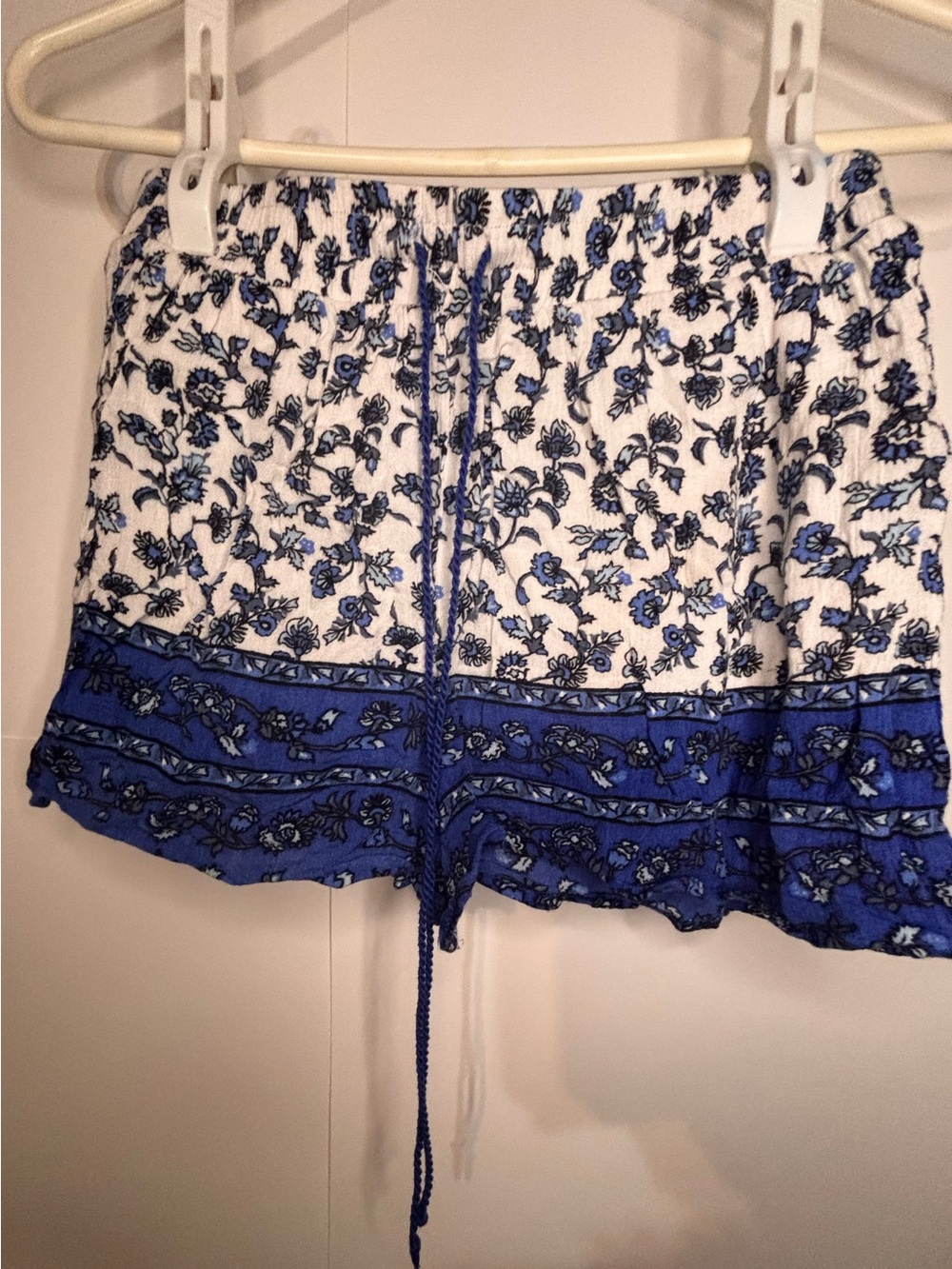 Charlotte Russe Floral Drawstring Skort